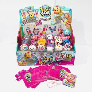 Pikmi Pops Surprise! PushMiUps set of 19 w/ Display Case, Collector Cards & More